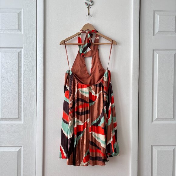 Anthropologie Hutch Halter Pleated Swing Mini Dress - Picture 8 of 10